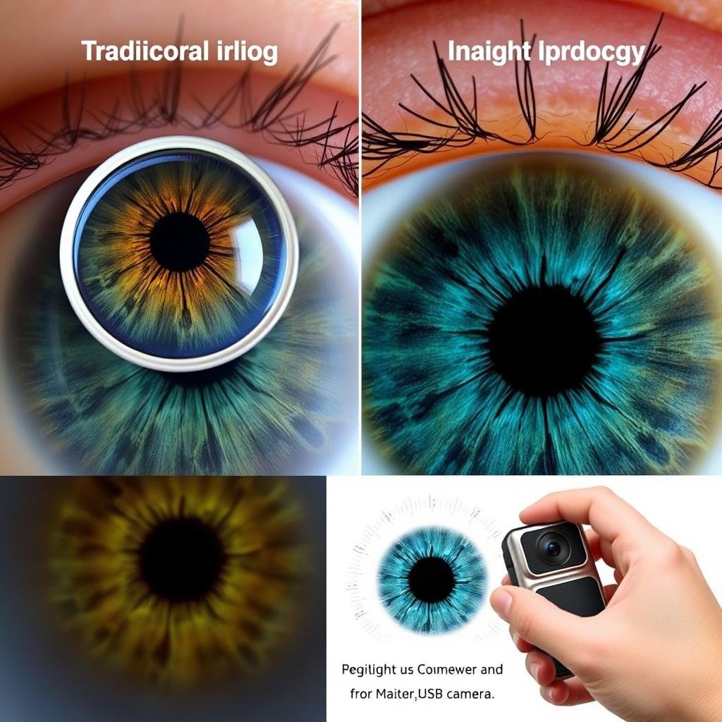 Comparison between traditional and digital iridology methods