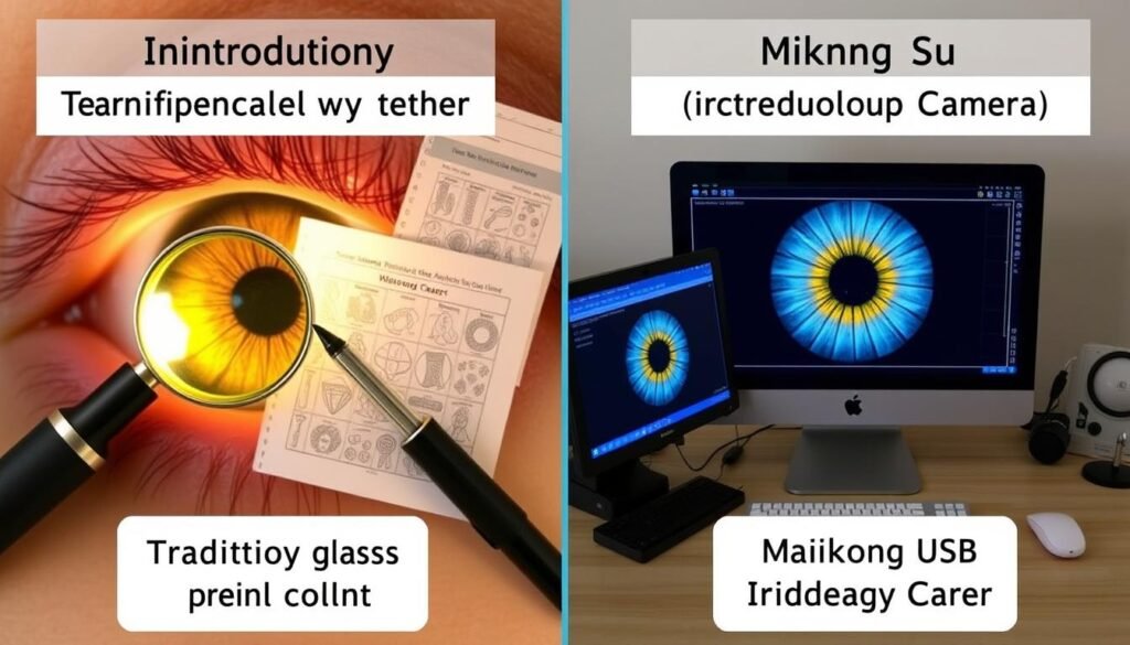 Comparison between traditional iridology tools and Maikong USB Iridology Camera