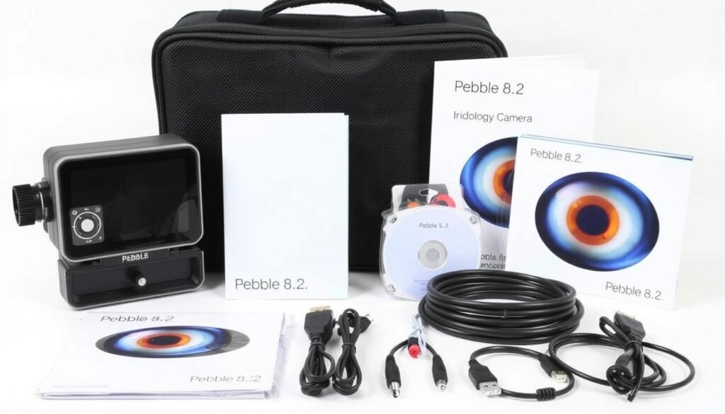 Pebble 8.2 Iridology Camera complete kit with accessories and software