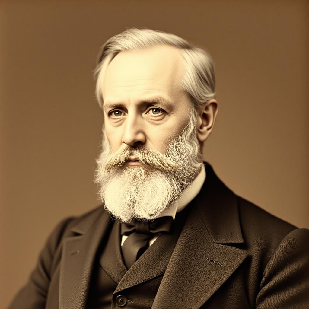 Portrait of Ignaz von Peczely, the Hungarian physician considered the father of modern iridology