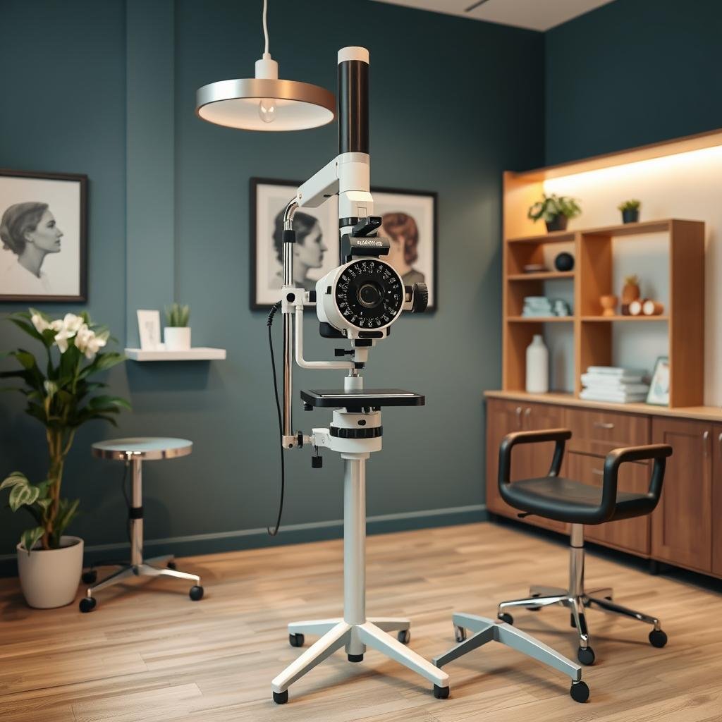 Professional clinic setup with Maikong iridology equipment