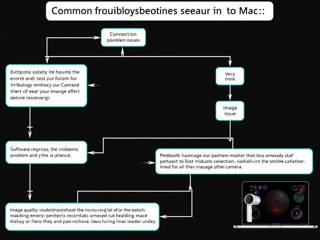 Troubleshooting diagram for Maikong Iridology Camera on Mac systems Troubleshooting diagram for Maikong Iridology Camera on Mac systems