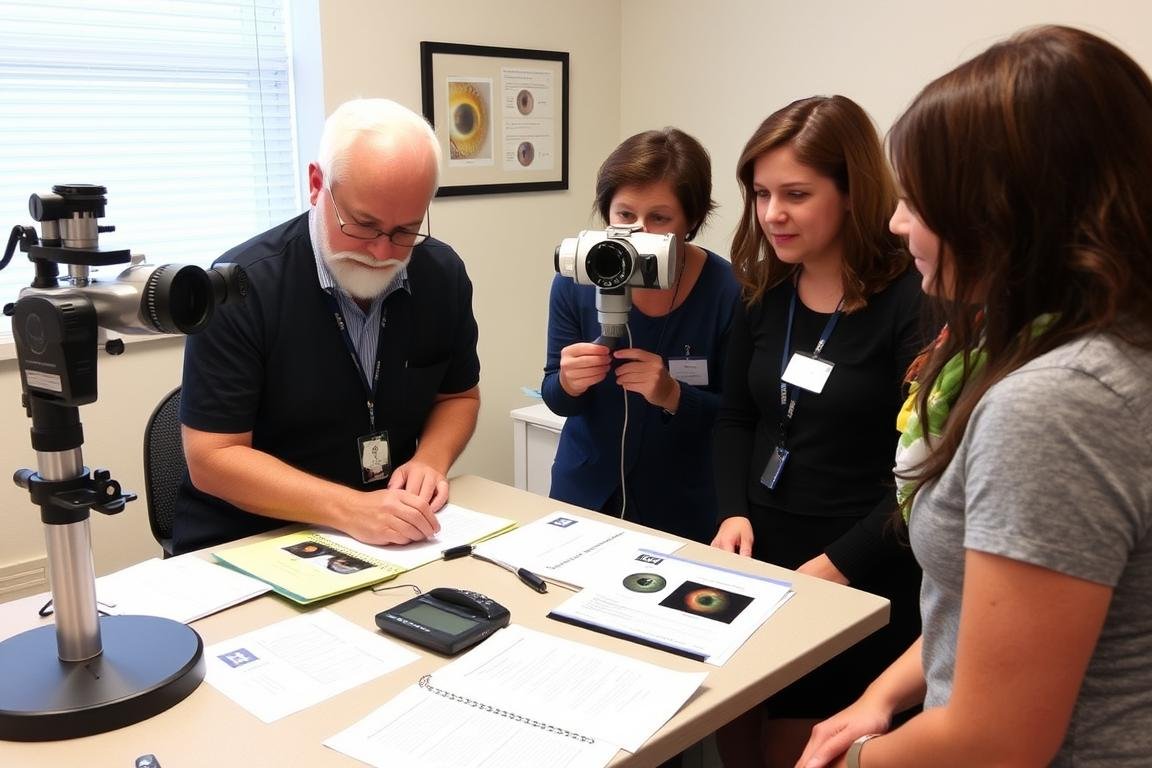 Canadian Institute of Iridology training session for iridology certification Canada