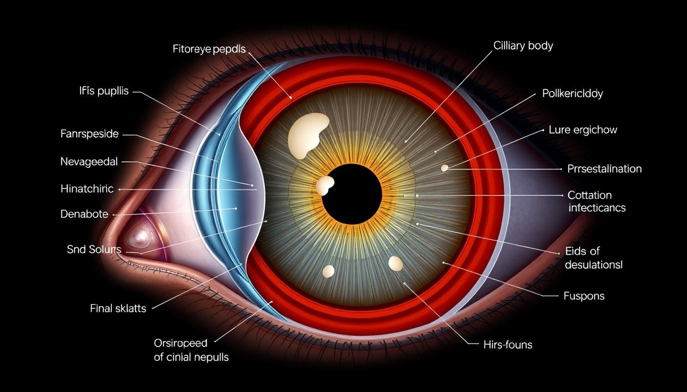 Iris Eye Conditions: Understanding, Treating, and Preventing Common Disorders 1 Detailed anatomy of the iris showing its structure and position in the eye