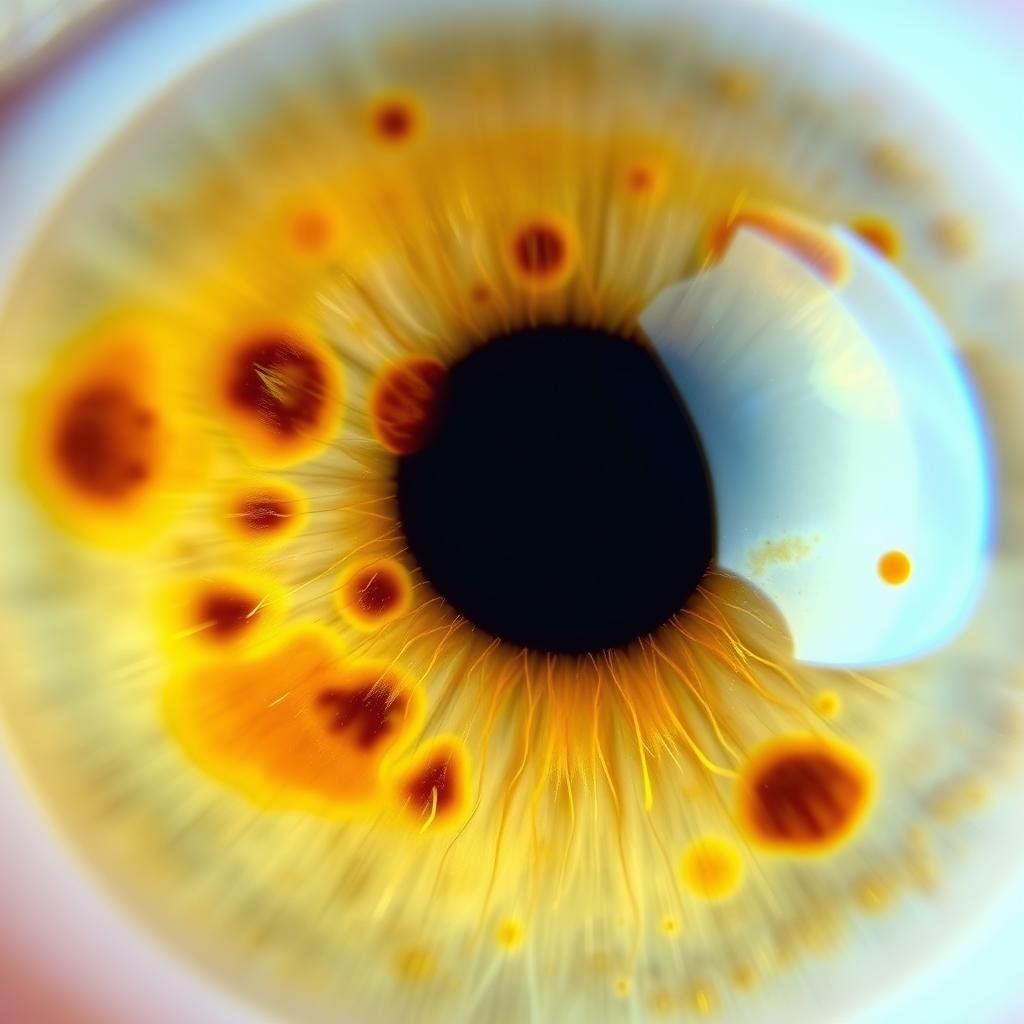 Different pigmentations in iris and their meanings in Bernard Jensen iridology chart Different pigmentations in iris and their meanings in Bernard Jensen iridology chart