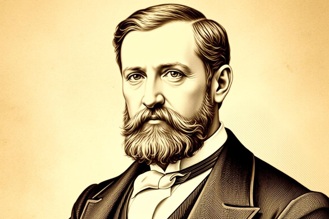 Historical illustration of Ignaz von Peczely, the founder of modern iridology