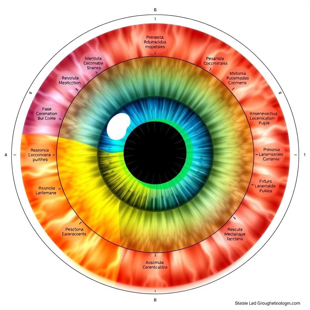 Los siete anillos concéntricos del mapa iridológico y su significado