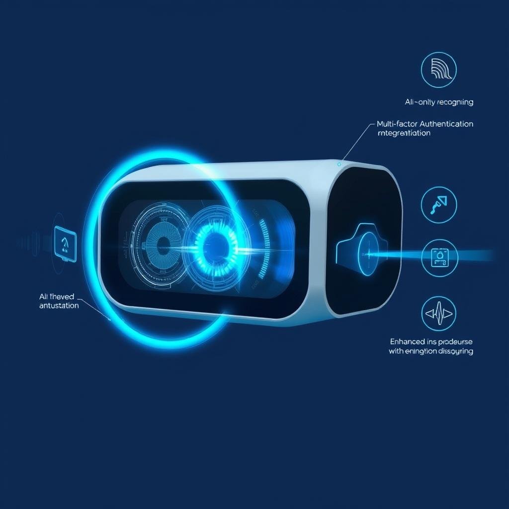 Next-generation iris recognition technology concept