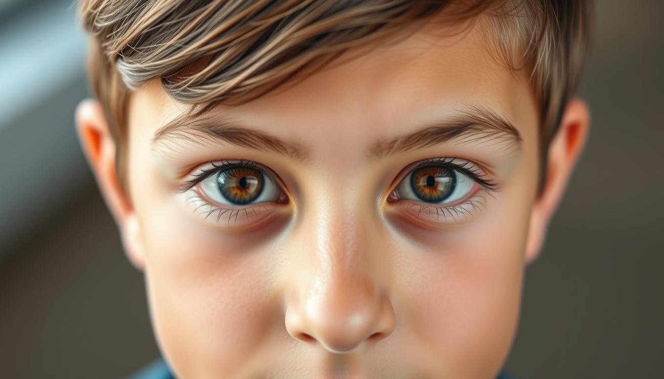 Person with prominent limbal rings demonstrating their aesthetic appeal Person with prominent limbal rings demonstrating their aesthetic appeal