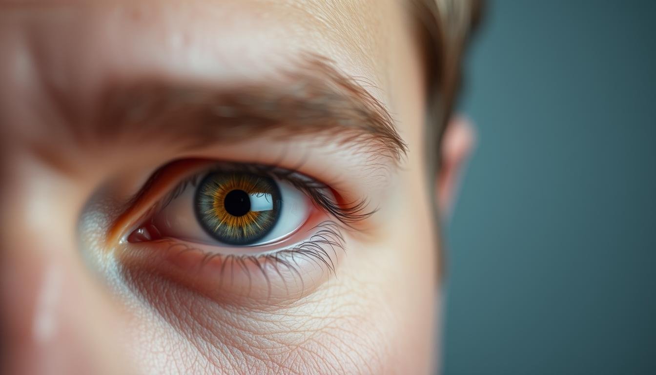 A person's eyes revealing emotions during Eye Reading session