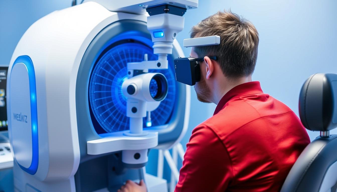 Advanced eye scanning technology used in modern eye reading