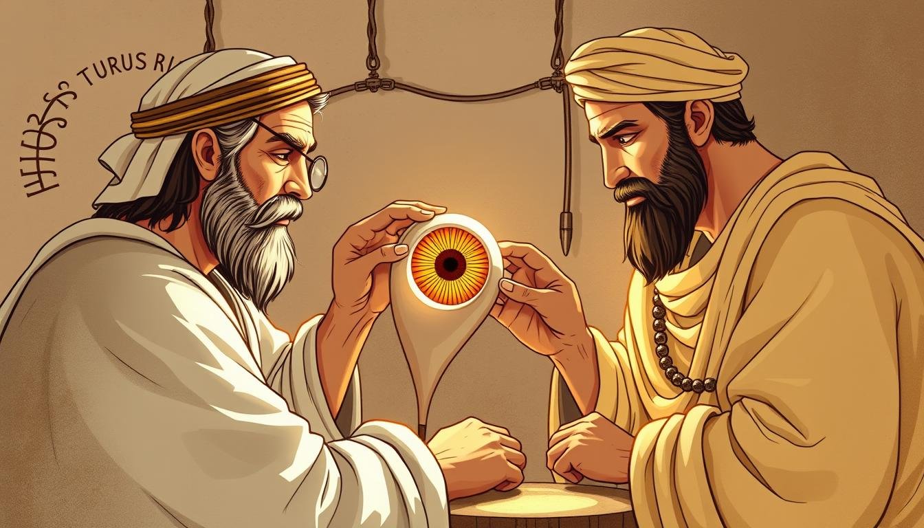 Famous Iridologists Who Developed Modern Iridology Charts 1 Ancient iridology practice showing early examination of the iris