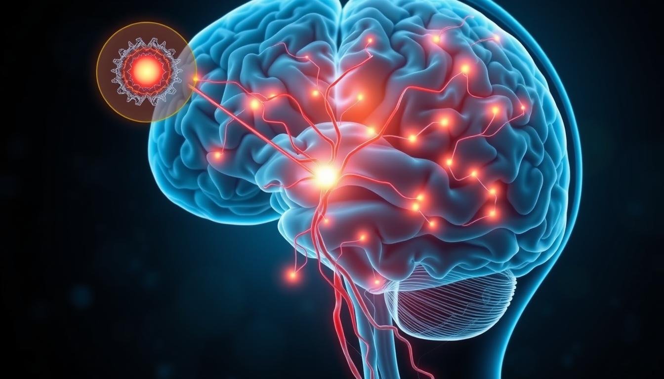 Brain scan showing neural connections between eyes and emotional centers during Eye Reading