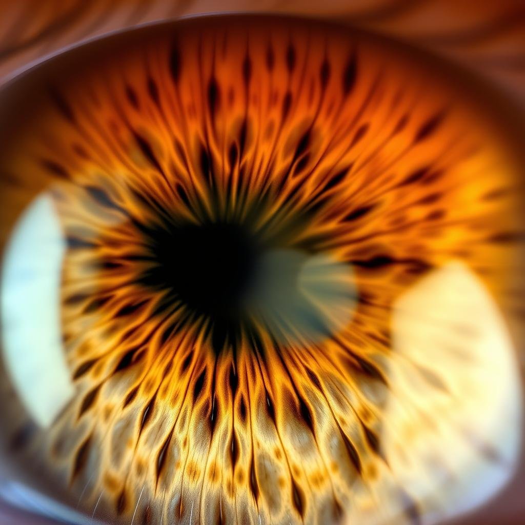 Brown iris showing hematogenic constitution characteristics