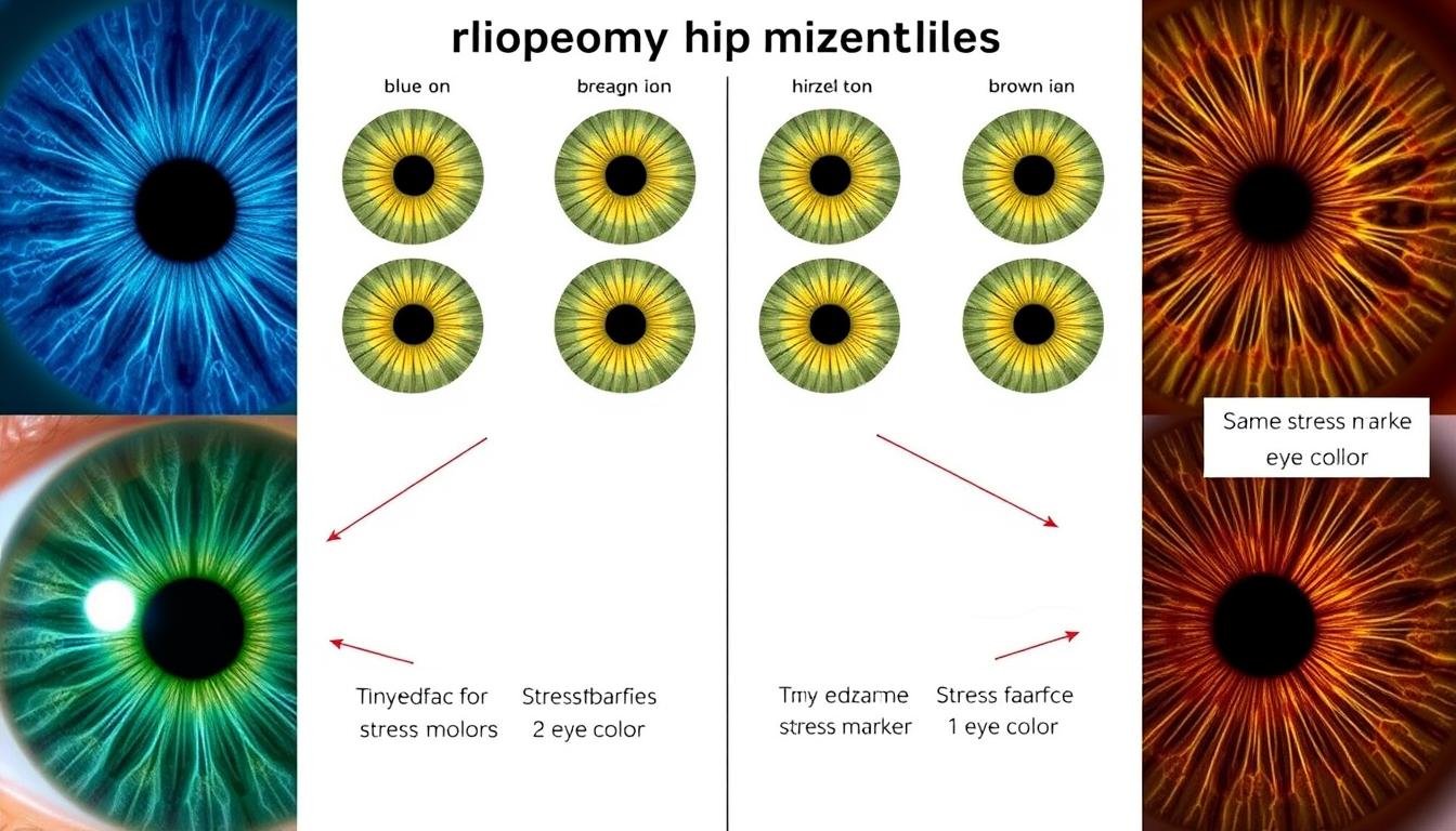 Comparison of Iridology Chart patterns across different eye colors Comparison of Iridology Chart patterns across different eye colors