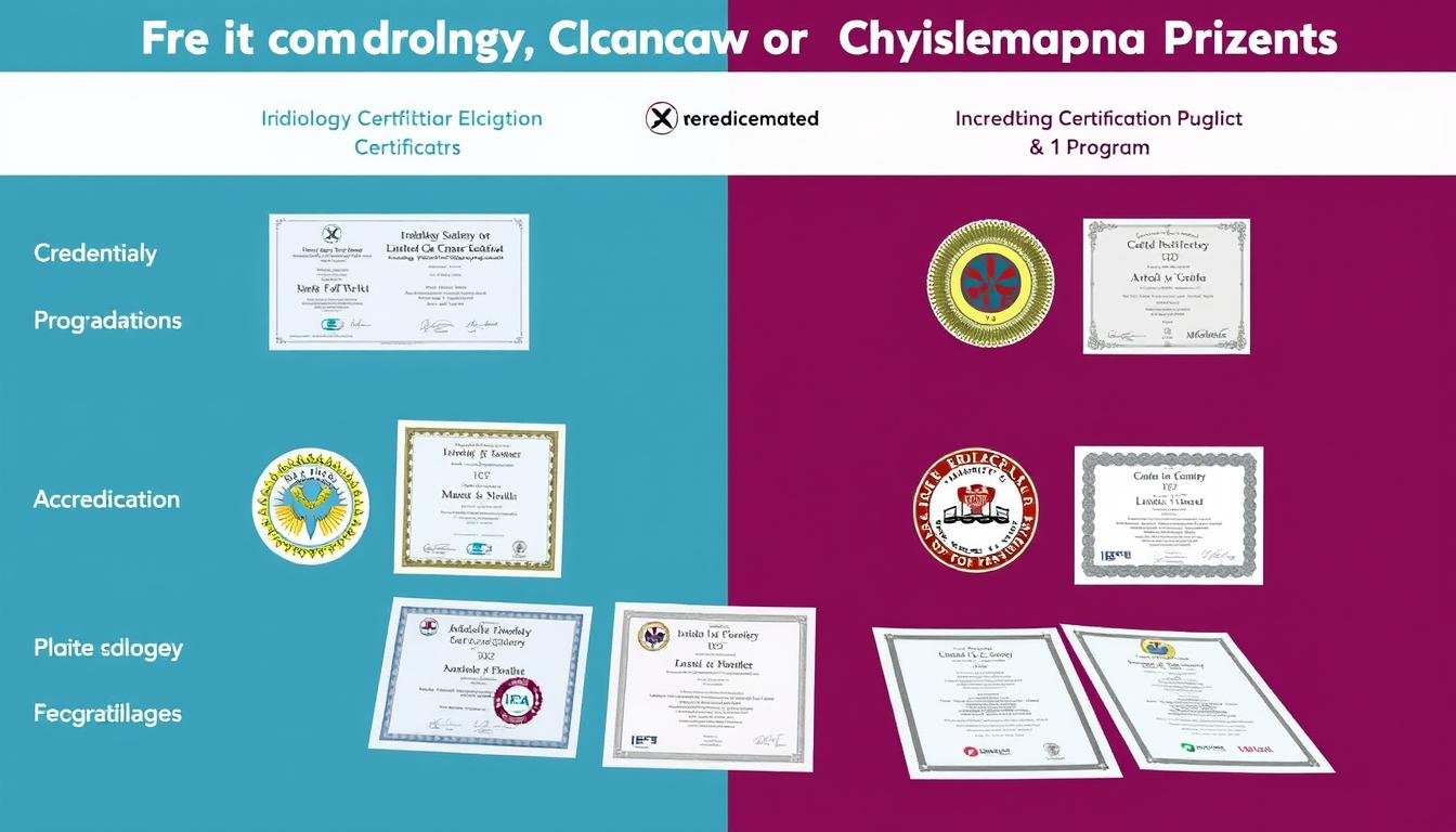 Comparison of different iridology certification programs and their accreditation