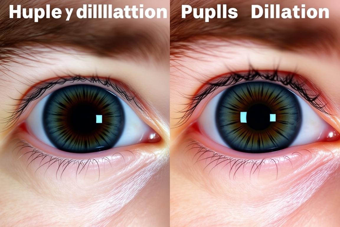 Comparison of pupil dilation in different emotional states