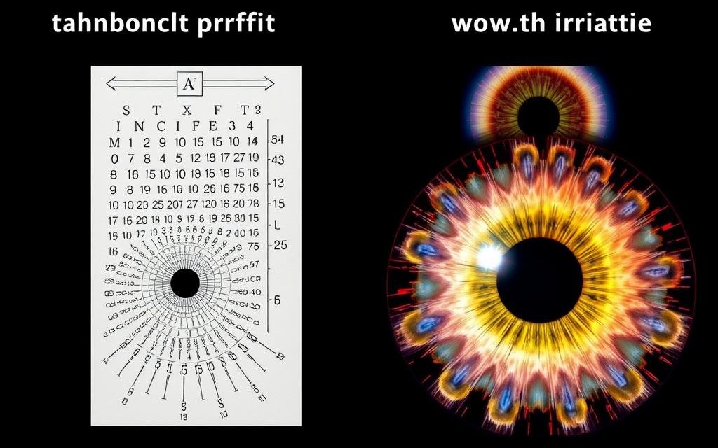 Comparison of traditional and modern iridology chart approaches