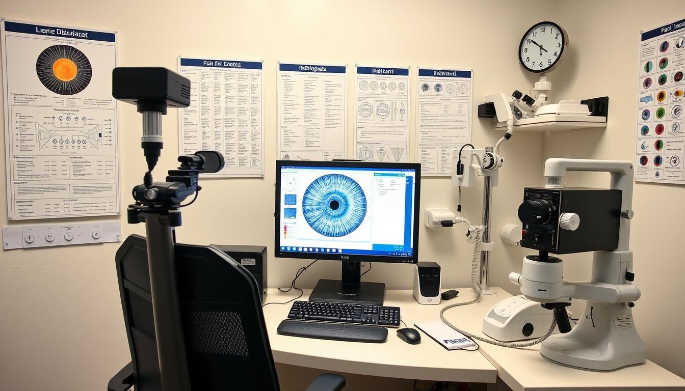 Complete professional Iridologist workstation with all essential tools and equipment
