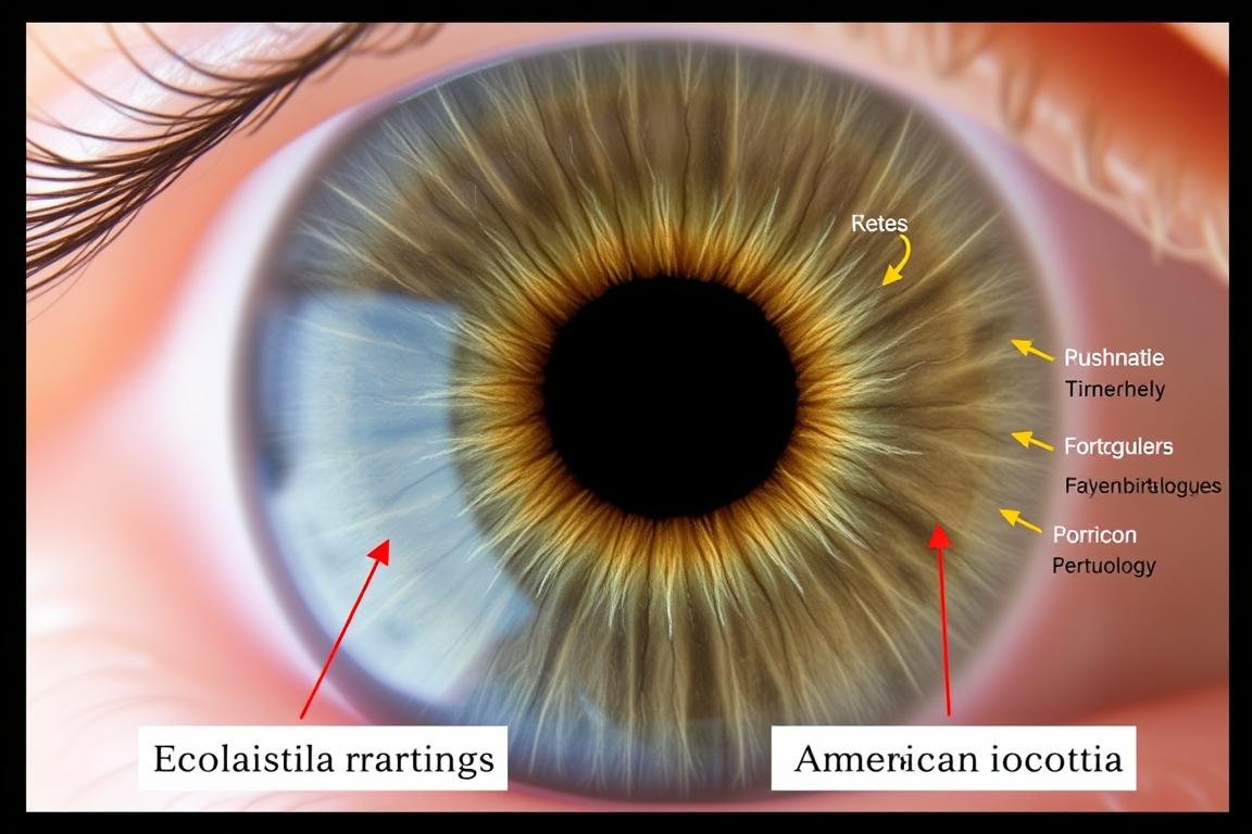 Detailed iris markings interpreted differently in European vs American systems