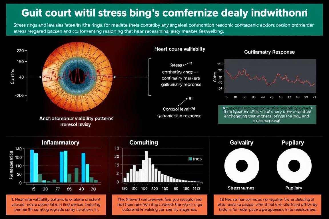 Diagram showing correlation between stress rings and autonomic biomarkers