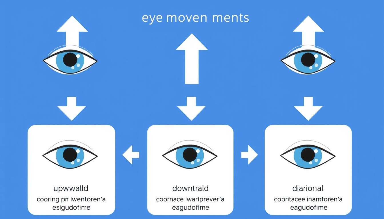Diagram showing different eye movement patterns in Eye Reading