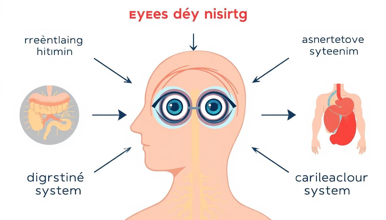 Diagram showing how stress affects multiple body systems