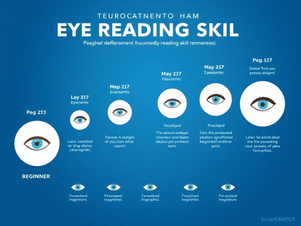 Diagram showing progression of Eye Reading skill development