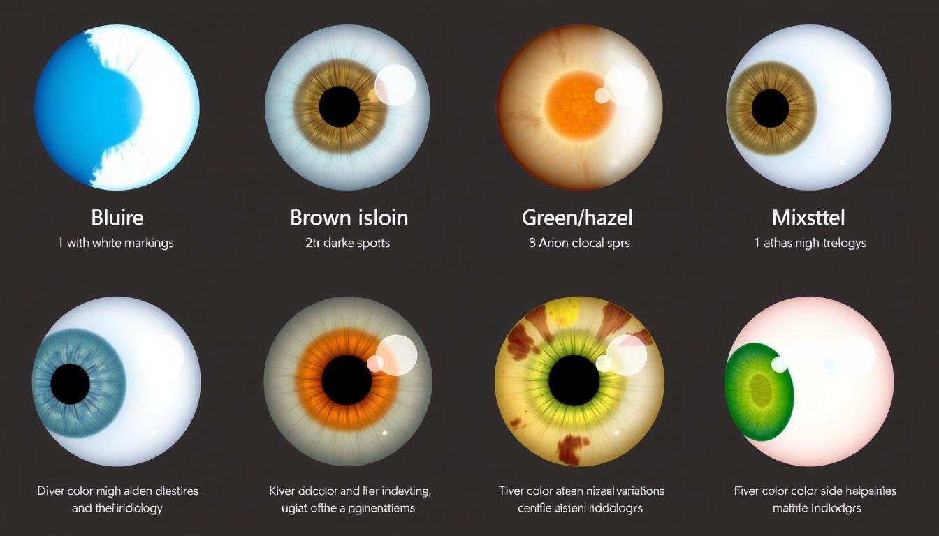 Different color variations in the right iris and their health implications