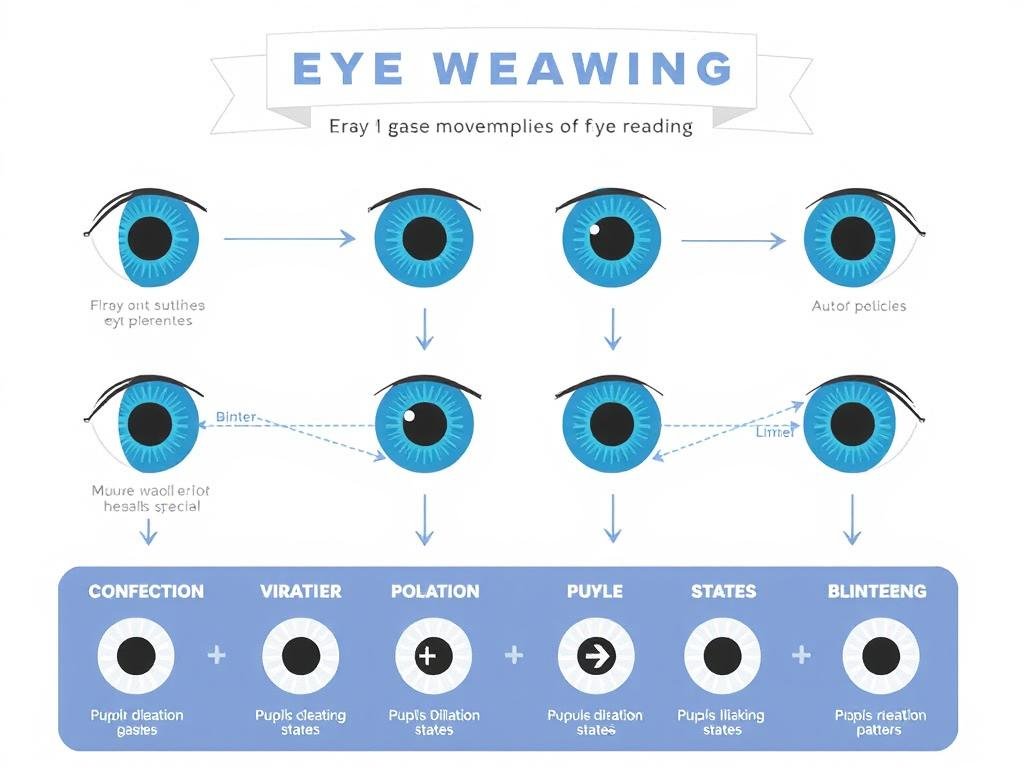 Different eye movements patterns in Eye Reading practice