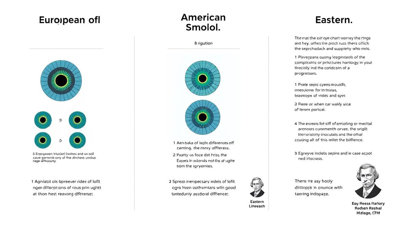 Different schools of iridology and their approaches to left vs right eye interpretation