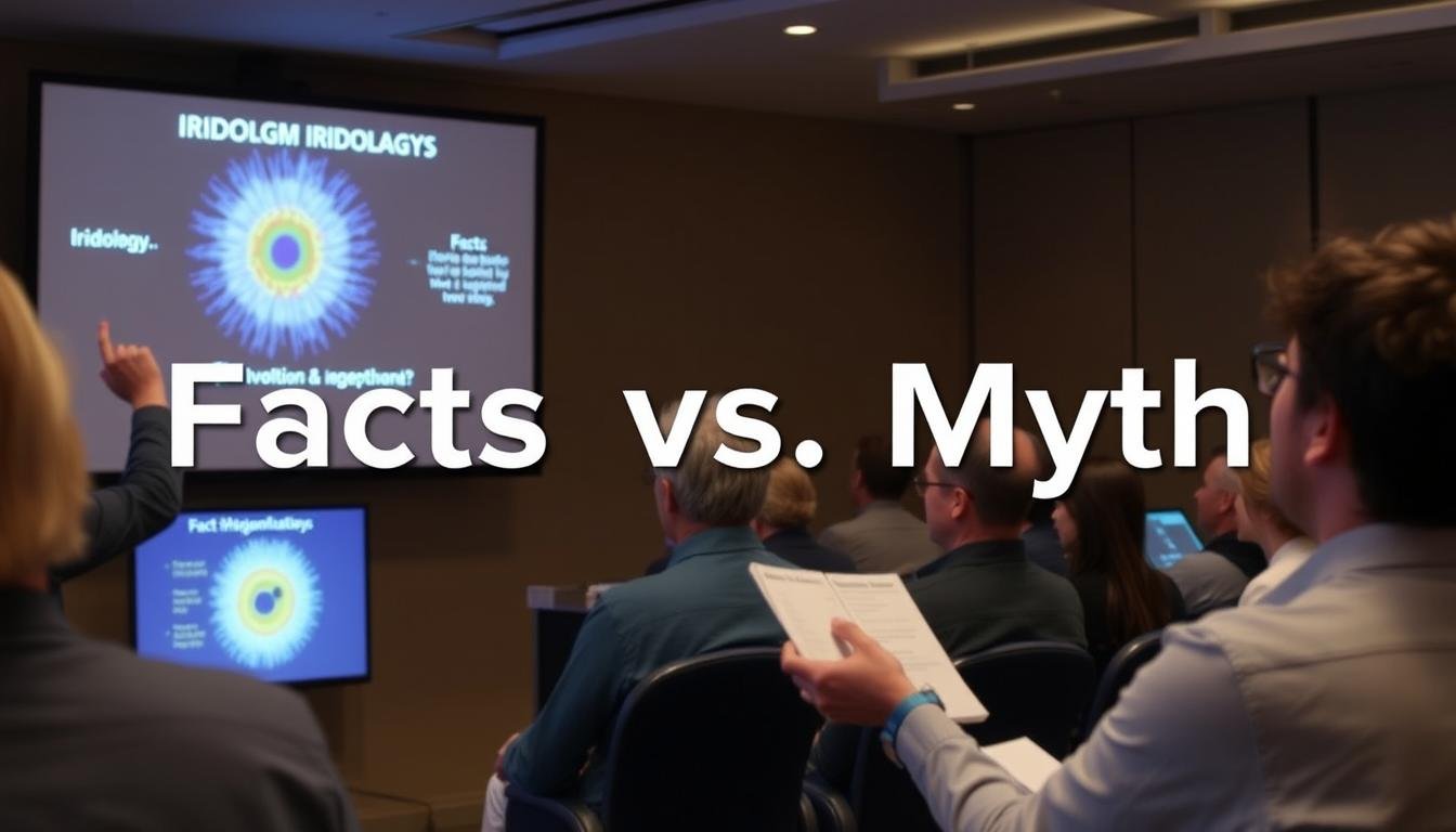Educational session explaining the facts and misconceptions about iridology
