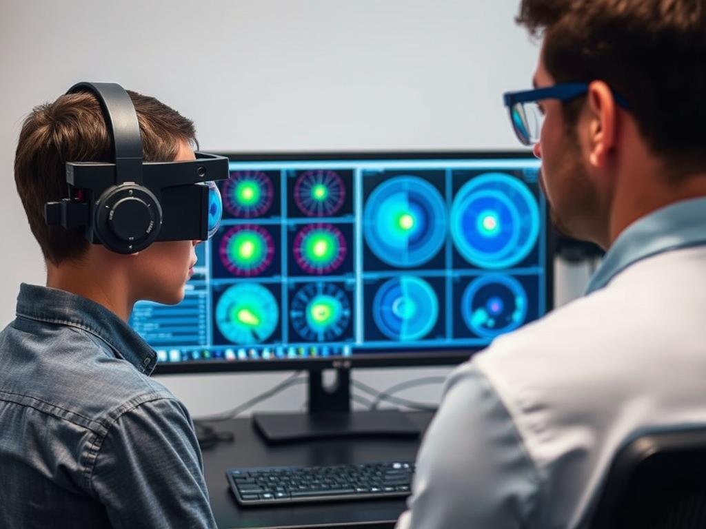 Eye-tracking technology being used in psychological research