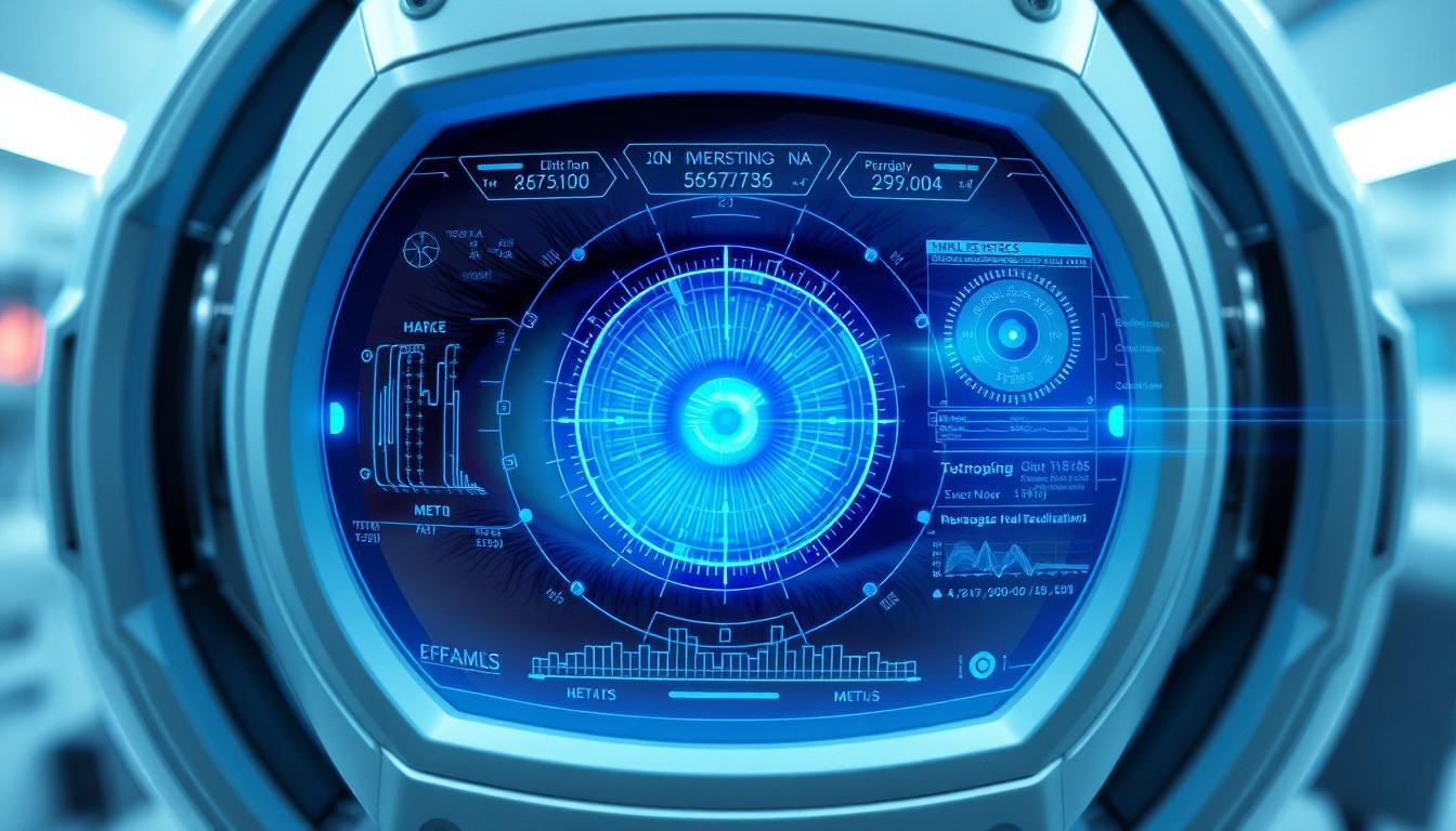 Futuristic eye scanning technology representing the future of eye reading