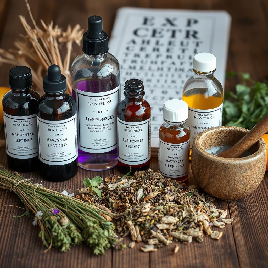 Herbal remedies selected based on eye reading diagnosis