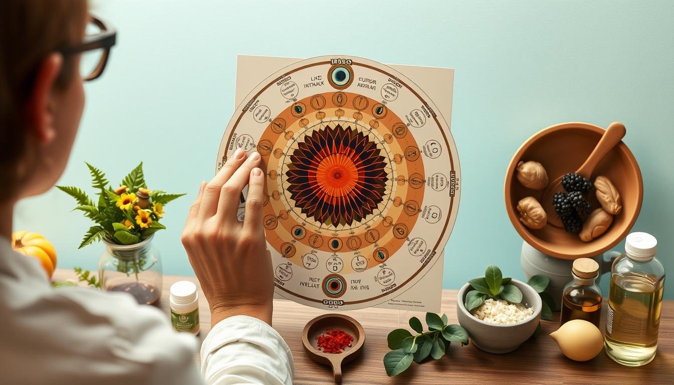 Holistic approach to health incorporating Left Eye Iridology Chart analysis