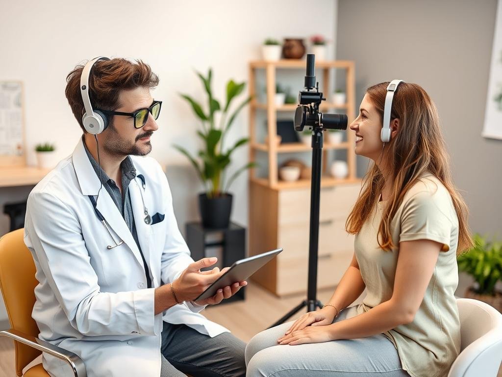 Holistic practitioner using multiple diagnostic methods including iridology Holistic practitioner using multiple diagnostic methods including iridology