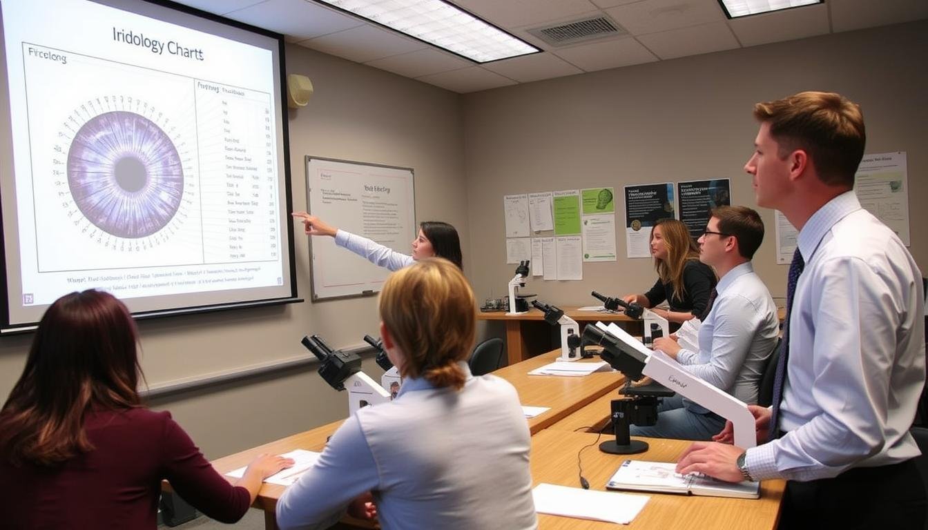 IIPA certification class learning advanced iridology chart techniques