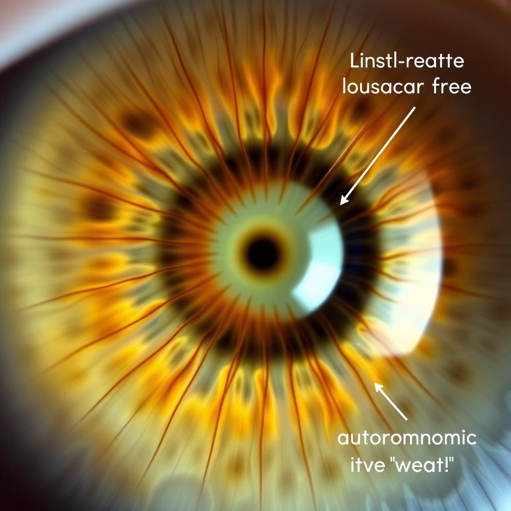 Iridology Chart anxiety pattern Iridology Chart anxiety pattern