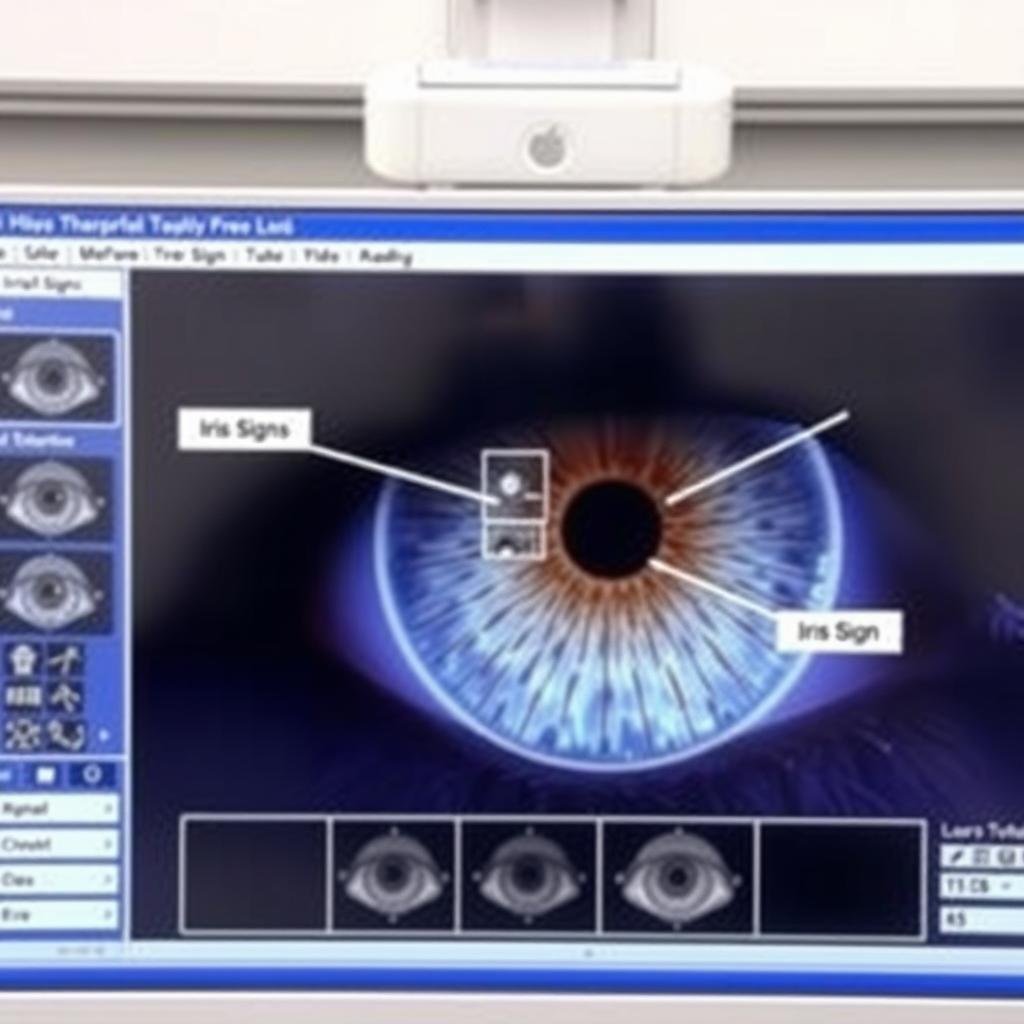 Iridology Software pattern recognition feature