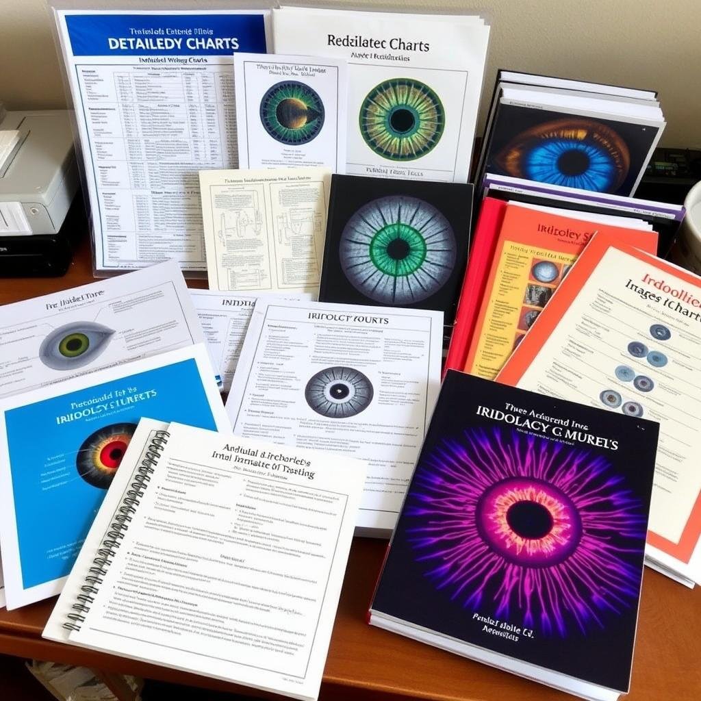 Iridology reference books and charts