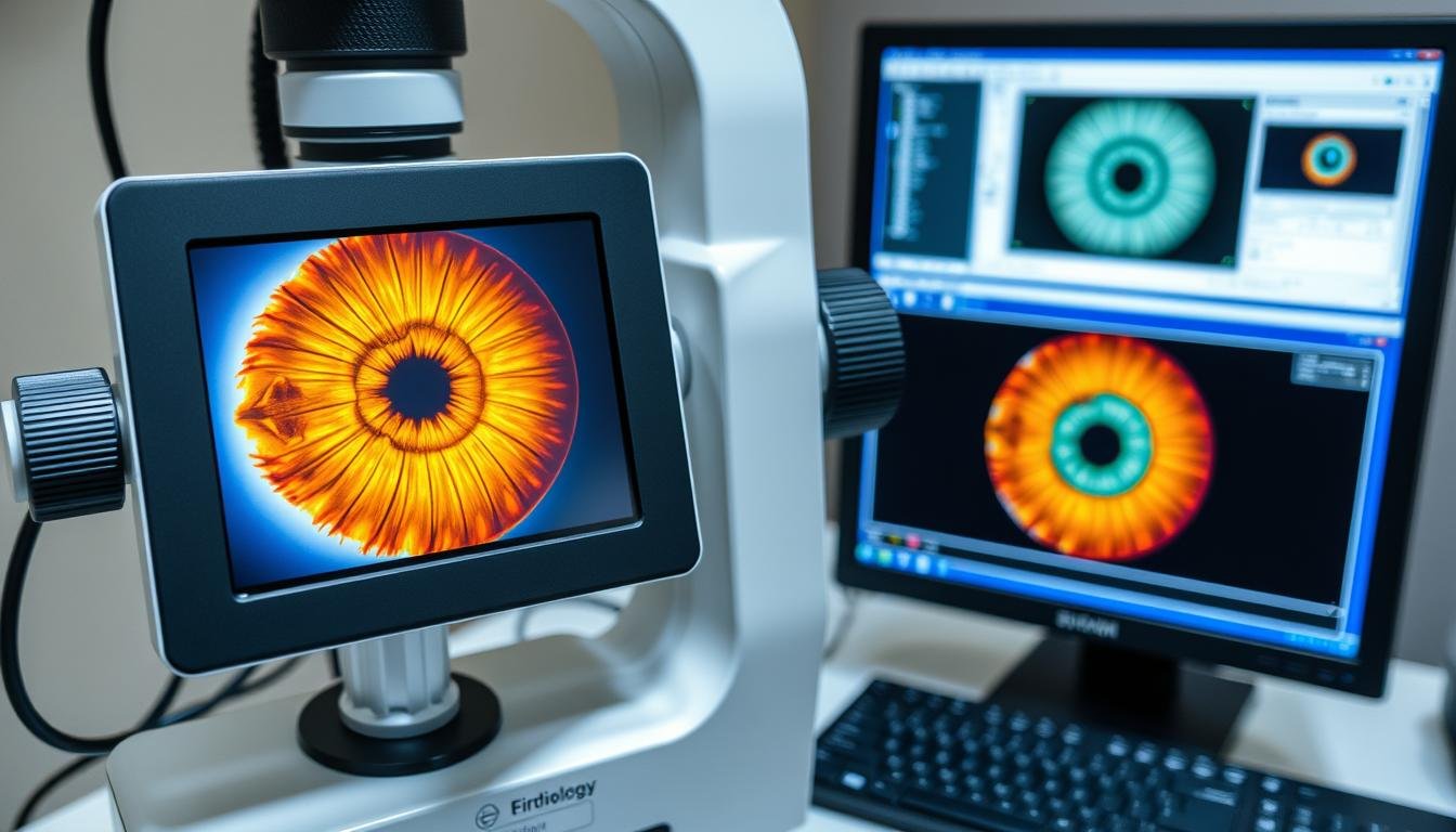Modern digital iriscope used by contemporary Iridologists