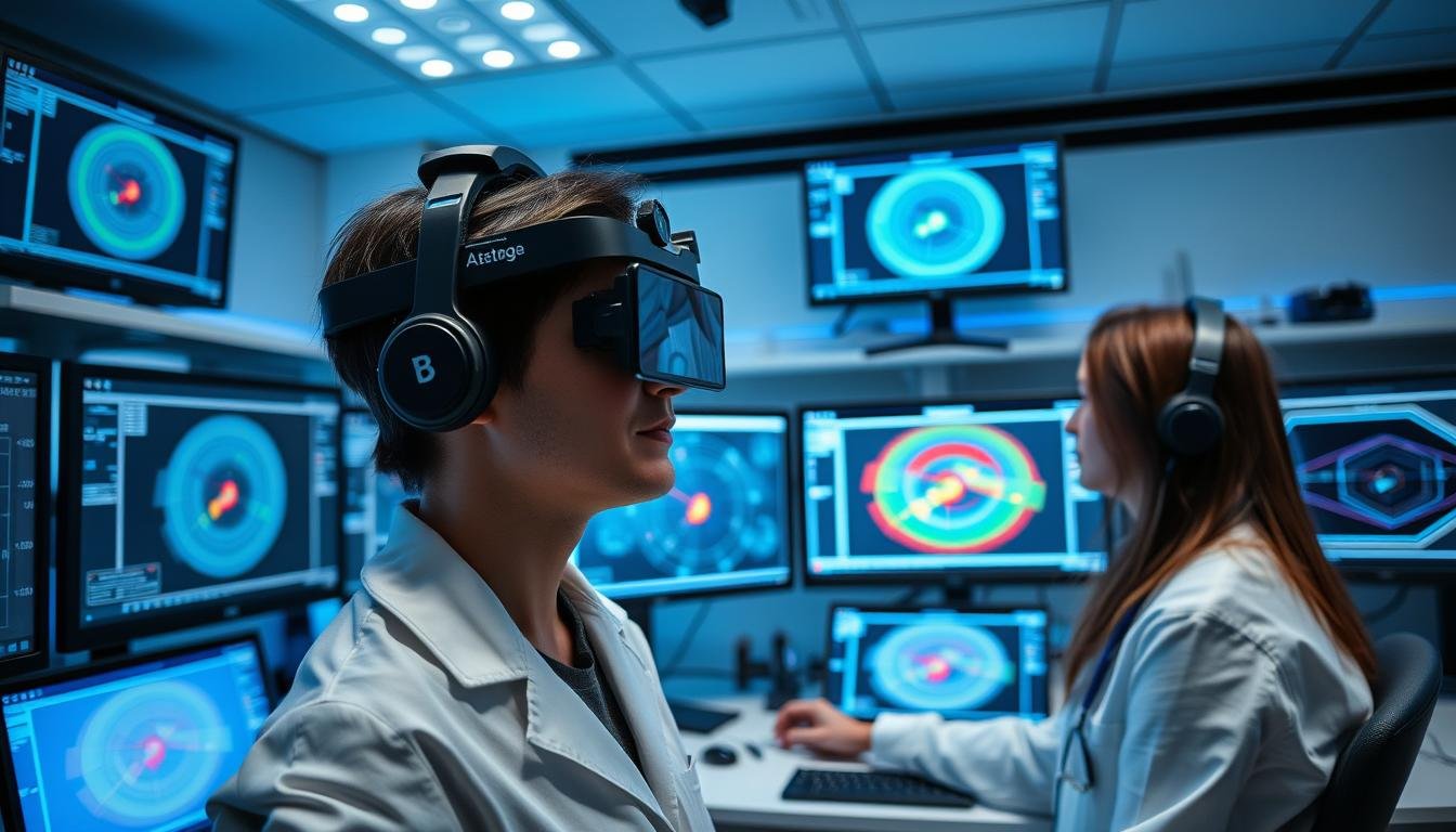 Modern eye tracking technology being used in research