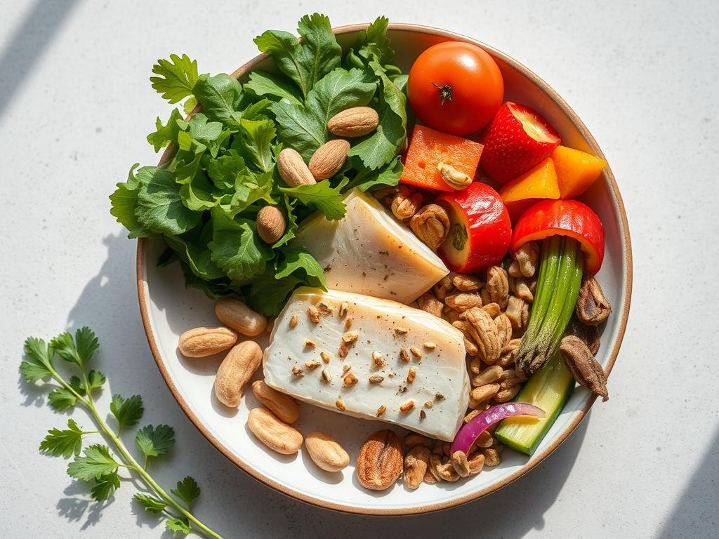 Nutritious meal supporting eye health