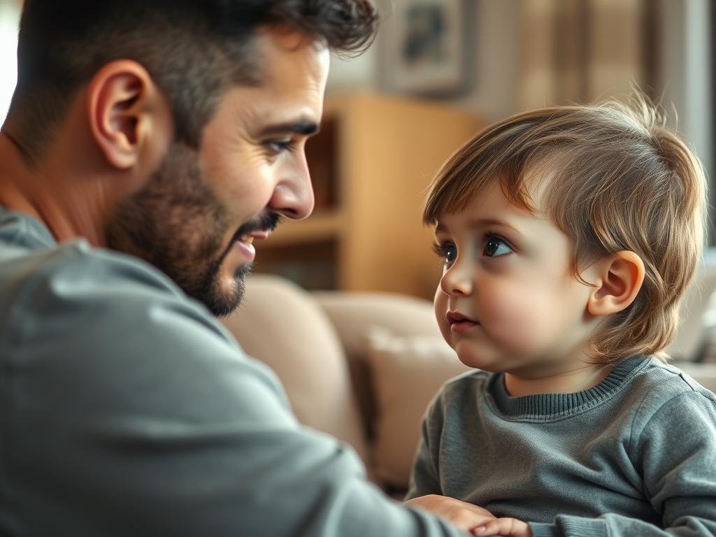 Parent using Eye Reading to understand their child's emotions