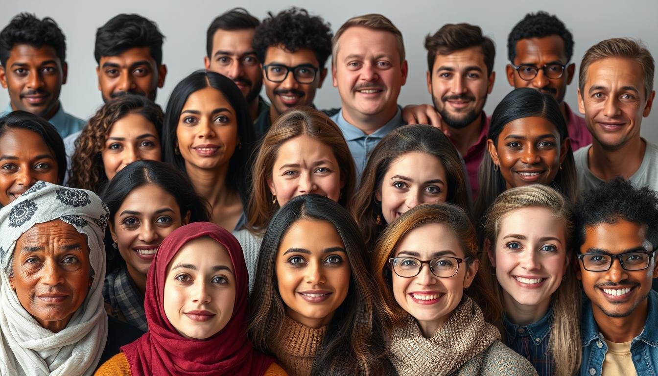 People from different cultures demonstrating various Eye Reading patterns