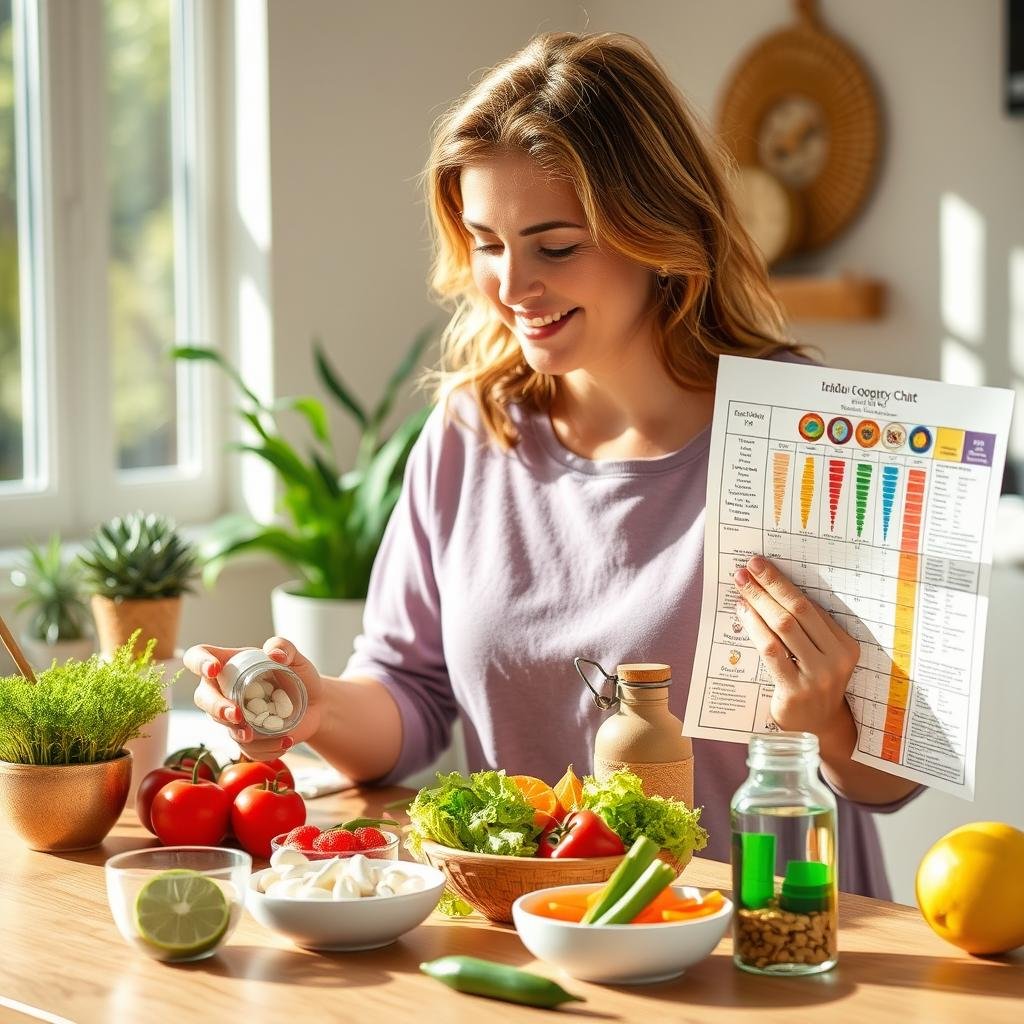 Person making healthy lifestyle choices based on iridology findings