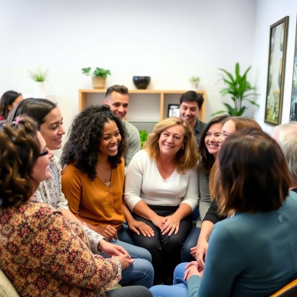 Satisfied clients sharing positive experiences with iridology consultations