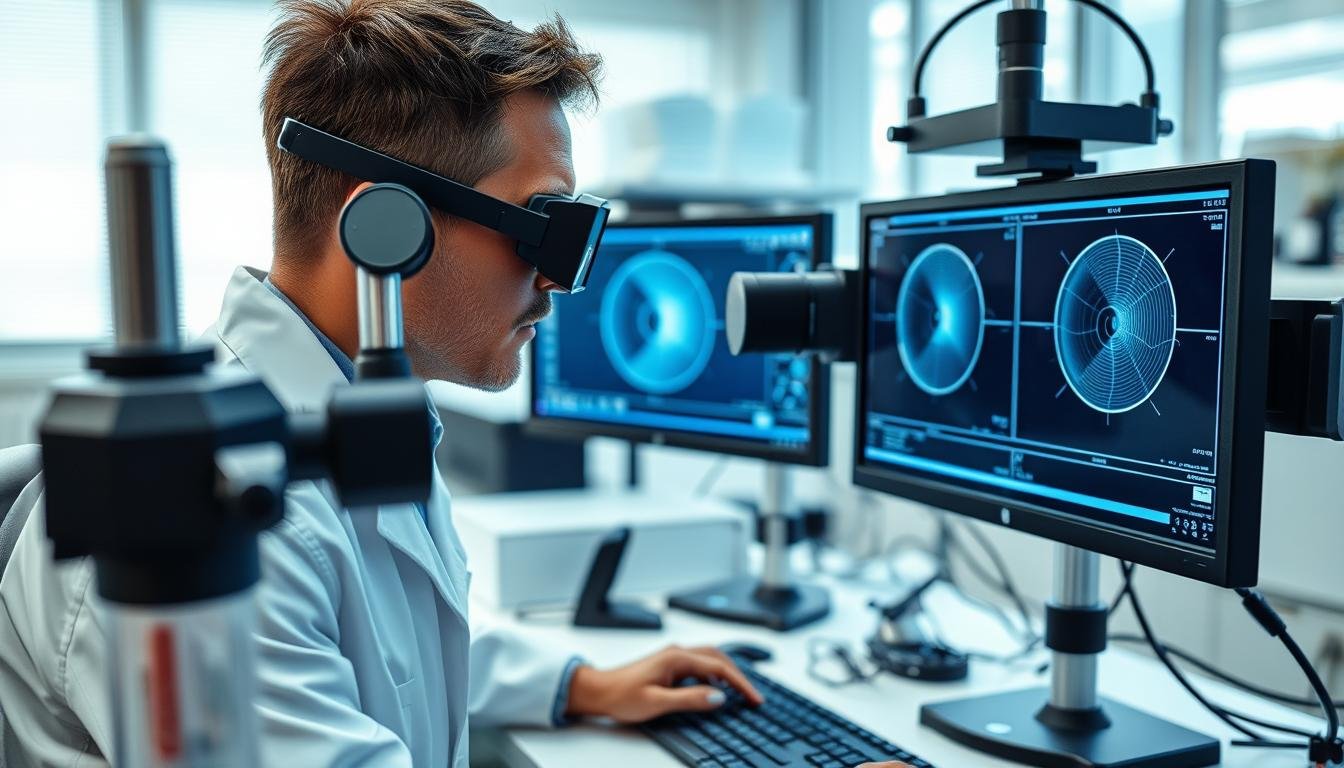 Scientific study of eye movements using eye-tracking technology