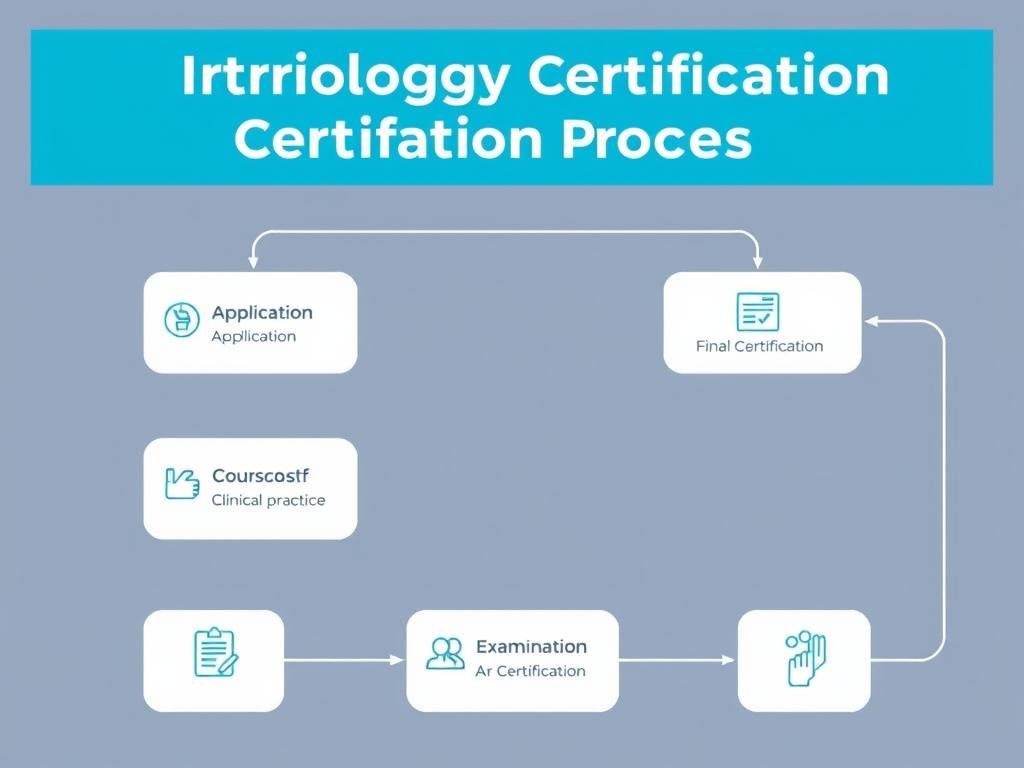 Step-by-step iridology certification process flowchart